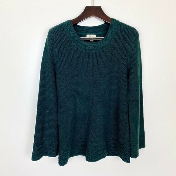 Style & Co Womens Pullover Sweater Top Green Medium - Picture 1 of 7